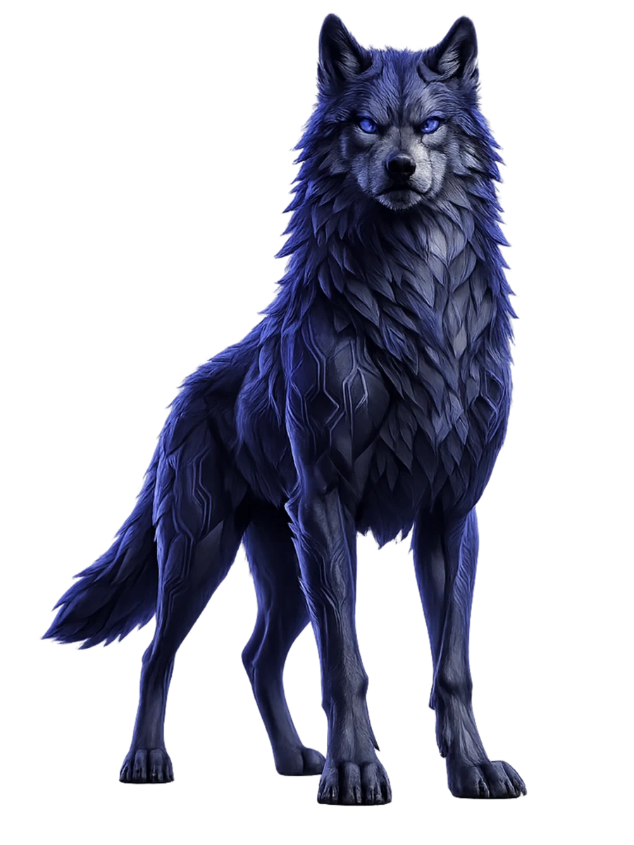 Fenrir گرگ در یک تقاطع مسیرها