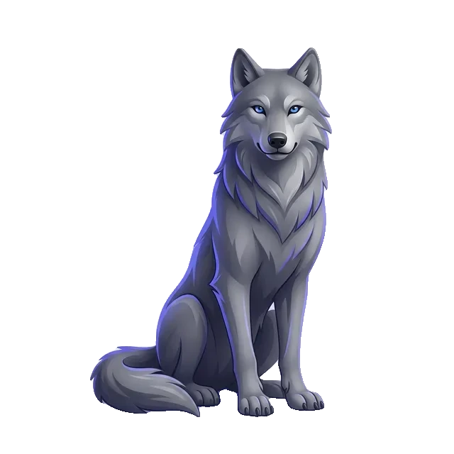 Fenrir sentado junto a un documento sellado